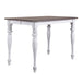 Ocean Isle Gathering Table in Antique White with Weathered Pine image