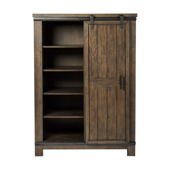 Thornwood Hills Sliding Door Chest in Rock Beaten Gray image