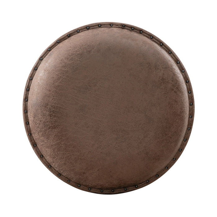 Paradise Valley Upholstered Console Stool (RTA) in Saddle Brown image