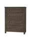 Vaughan Bassett Fundamentals 4 Drawer Chest in Grey image