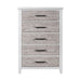 Backroads Drawer Chest in Weathered White/Parchment Brown image
