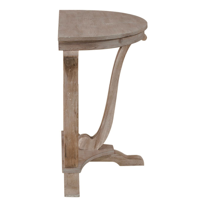 Greystone Mill Sofa Table in Stone White