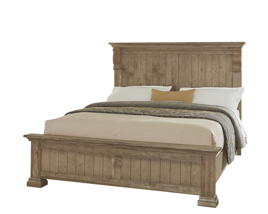 Vaughan Bassett Carlisle Queen Corbel Bed in Warm Natural image