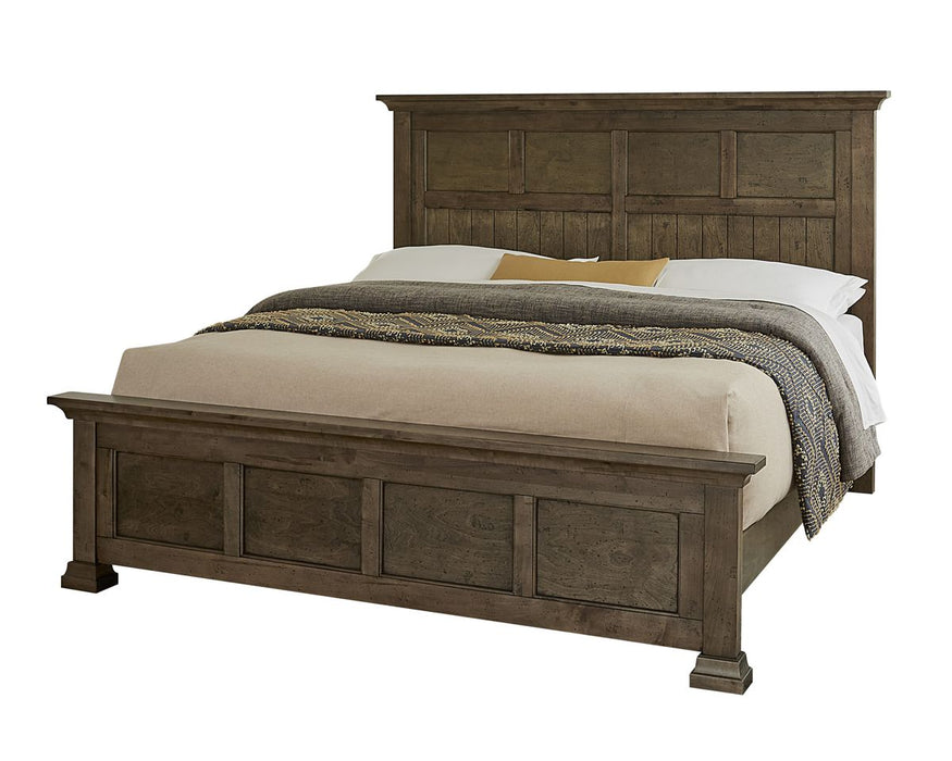 Vaughan Bassett Carlisle Queen Window Pane Bed in Dark Sable image