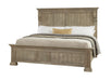 Vaughan Bassett Carlisle King Corbel Bed in Natural Grey image