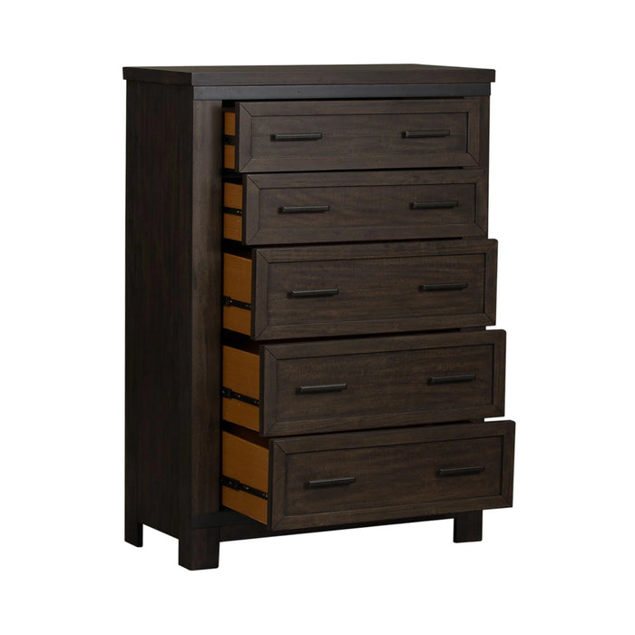 Thornwood Hills 5-Drawer Chest in Rock Beaten Gray image