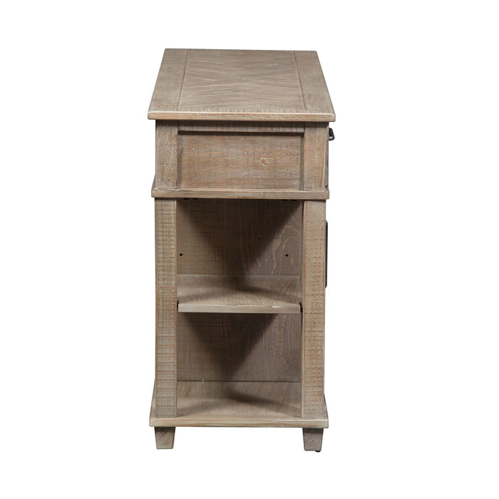 Parkland Falls Sofa Table in Weathered Taupe