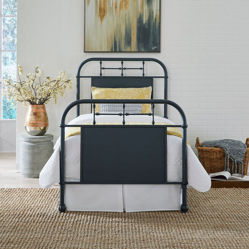 Liberty Furniture Vintage Series Twin Metal Bed in Navy image