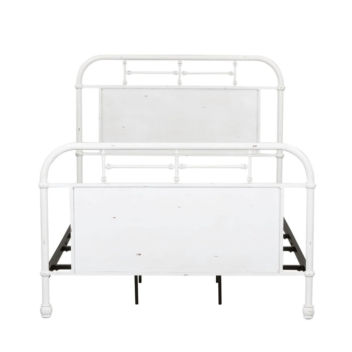 Vintage Series Full Metal Bed in Antique White