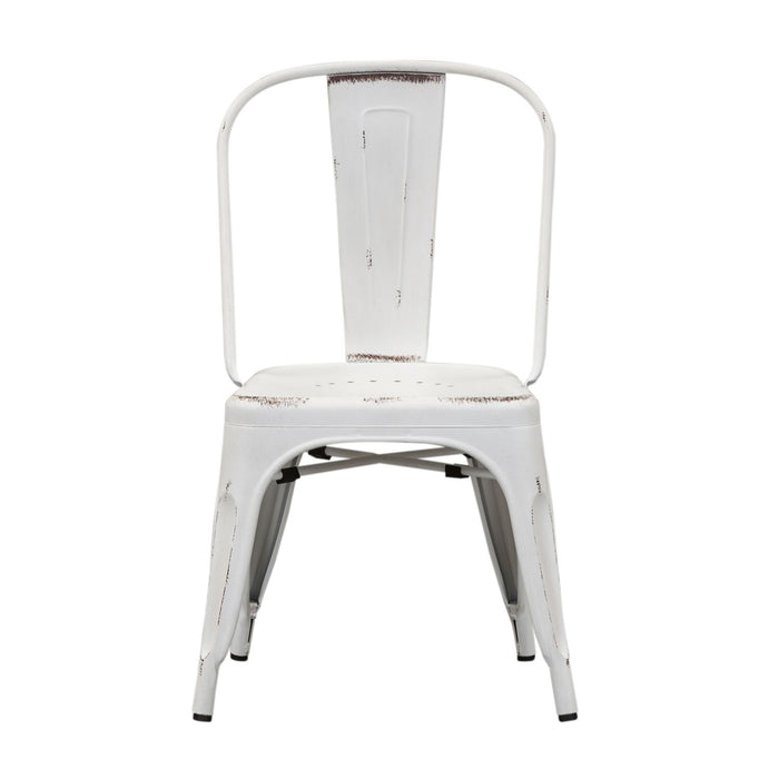 Vintage Series Bow Back Side Chair in Antique White (Set of 2)