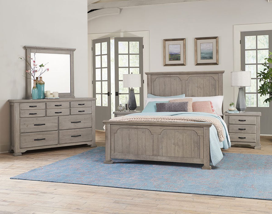 Vaughan-Bassett Joinery 6 Drawer Dresser in Washed White Oak