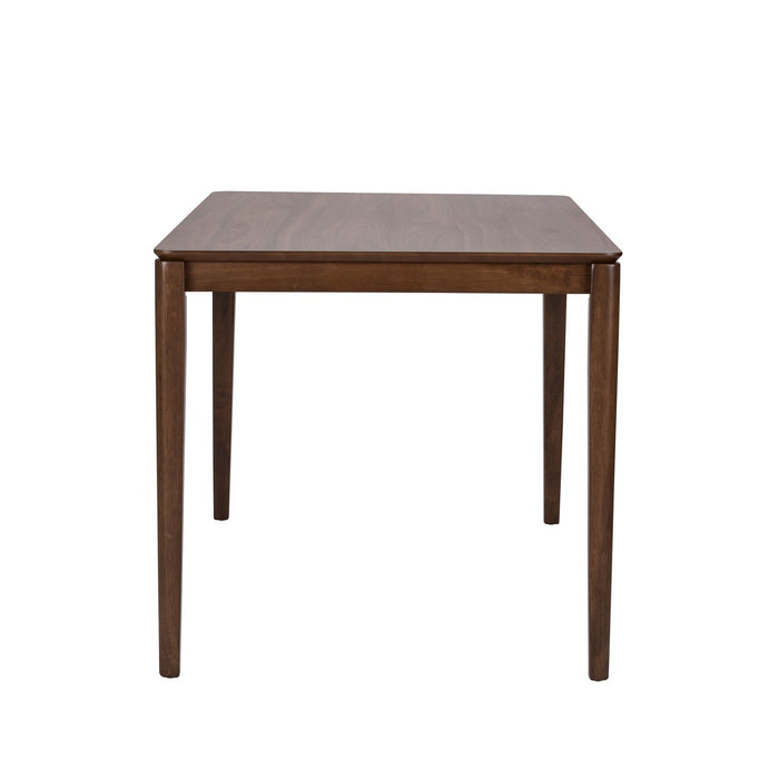 Space Saver Rectangular Leg Table in Satin Walnut