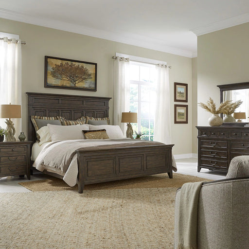 Paradise Valley King California Panel Bed, Dresser & Mirror, Night Stand image