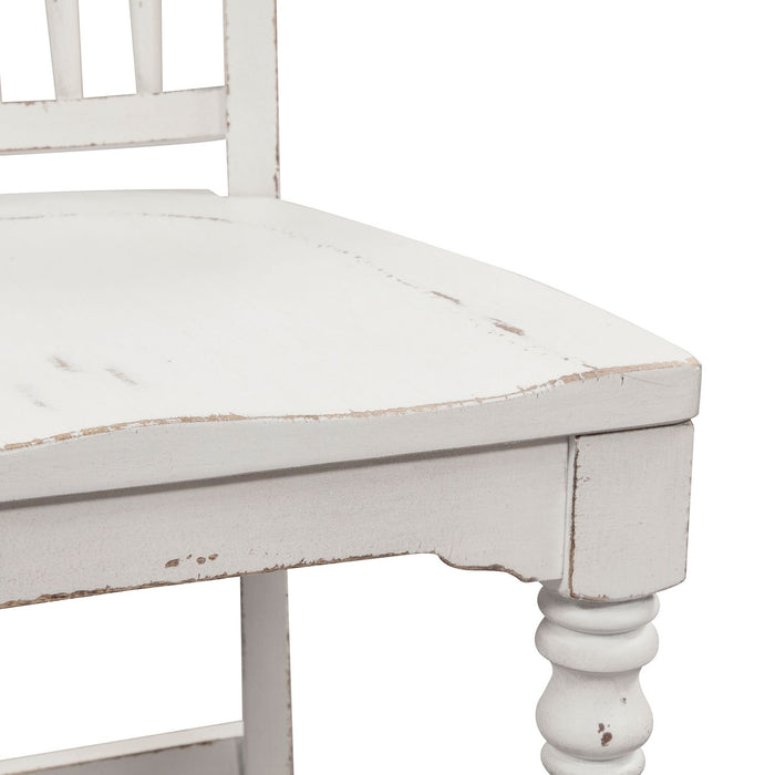 Magnolia Manor Spindle Back Counter Chair in Antique White