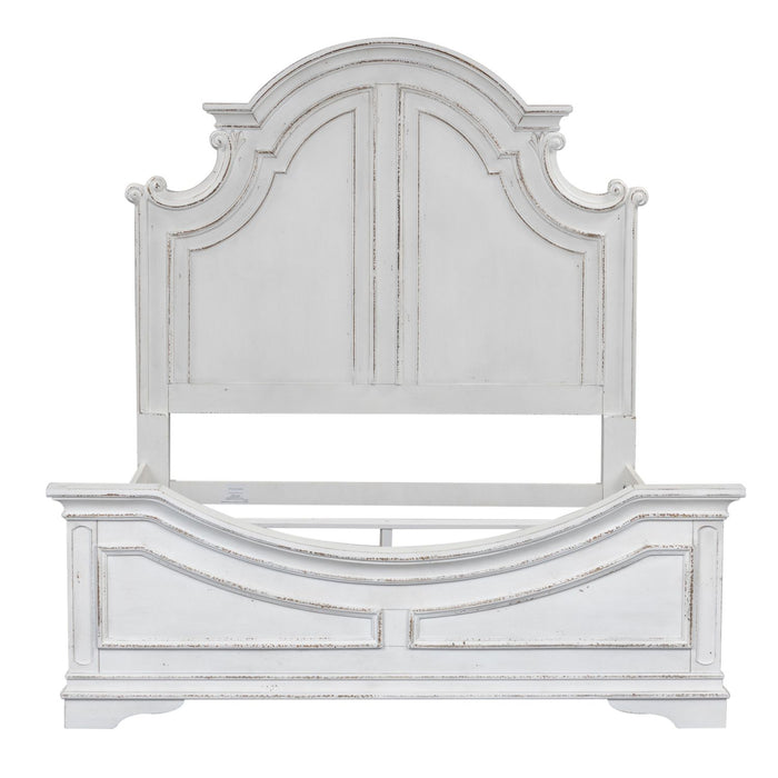 Magnolia Manor King California Panel Bed, Dresser & Mirror, Chest
