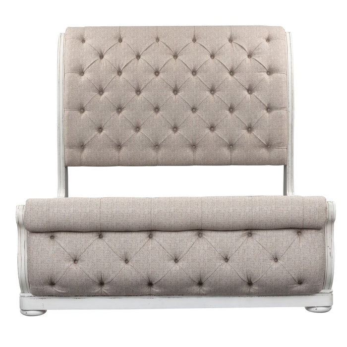 Magnolia Manor Queen Uph Sleigh Bed, Dresser & Mirror, Night Stand