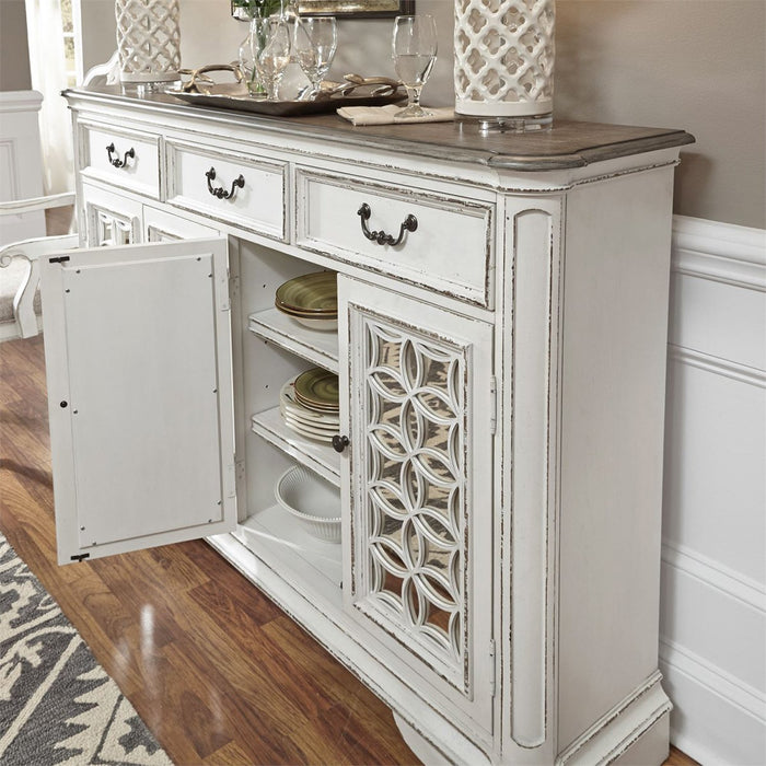 Liberty Furniture Magnolia Manor Hall Buffet in Antique White