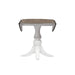 Magnolia Manor Drop Leaf Table in Antique White Base w/ Weathered Bark Tops image