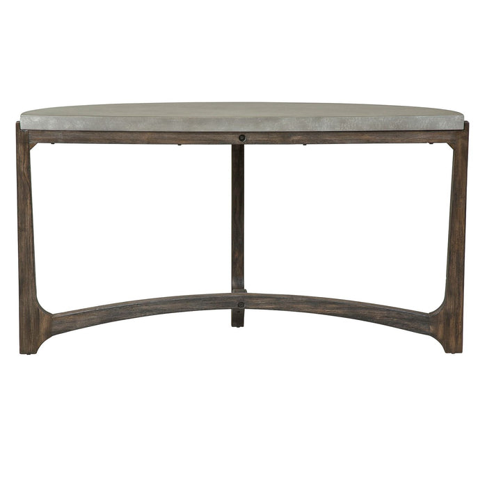 Cascade Sofa Table in Wire Brush Rustic Brown