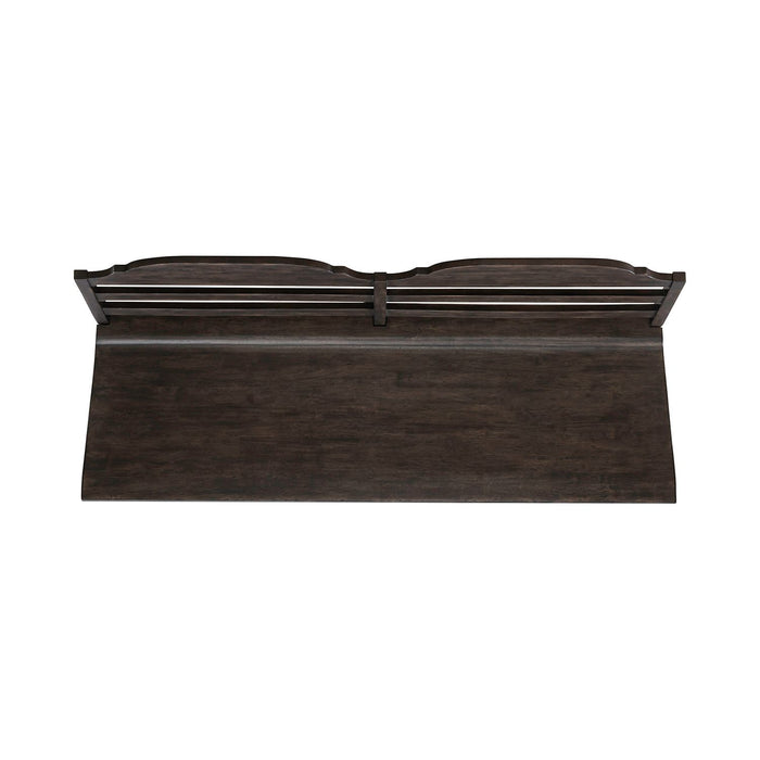 Paradise Valley Ladder Back Bench in Saddle Brown