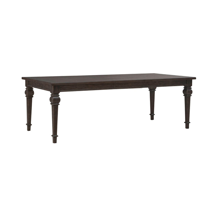 Paradise Valley Rectangular Leg Table in Saddle Brown