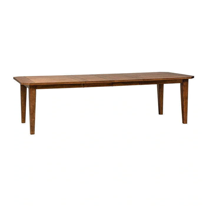 Hearthstone Rectangular Leg Table in Rustic Oak Finish image