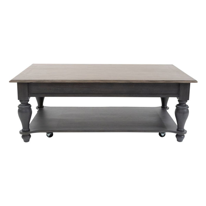 Liberty Furniture Ocean Isle Rectangular Cocktail Table in Slate image