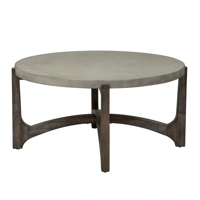 Cascade Cocktail Table in Wire Brush Rustic Brown image