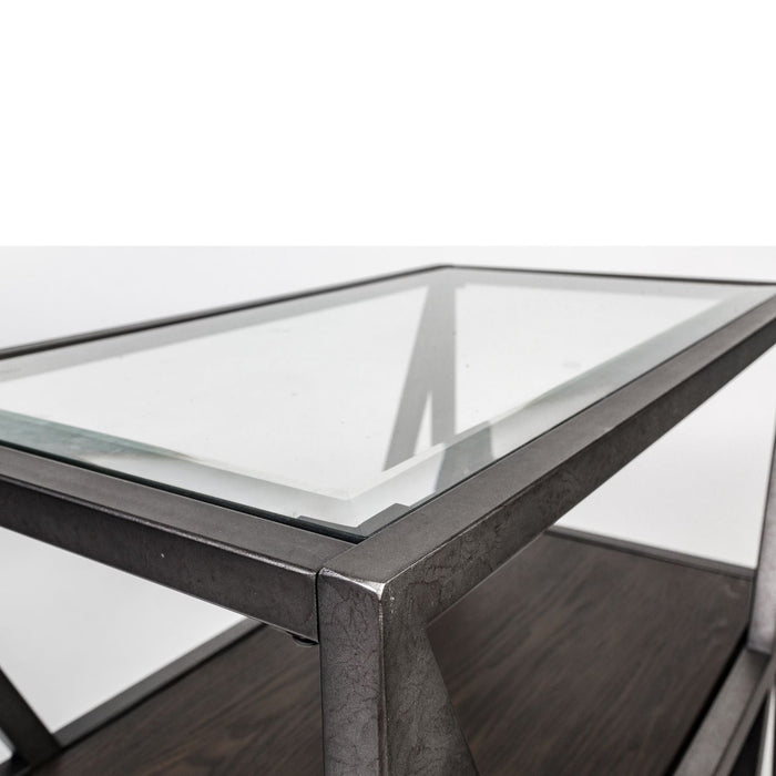 Arista Sofa Table in Cobblestone Brown
