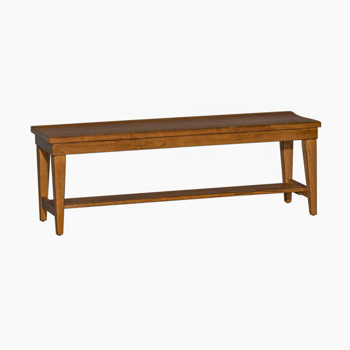 Hearthstone Bench in Rustic Oak