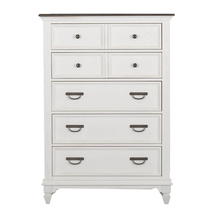 Allyson Park Panel Bed, Dresser & Mirror, Chest image