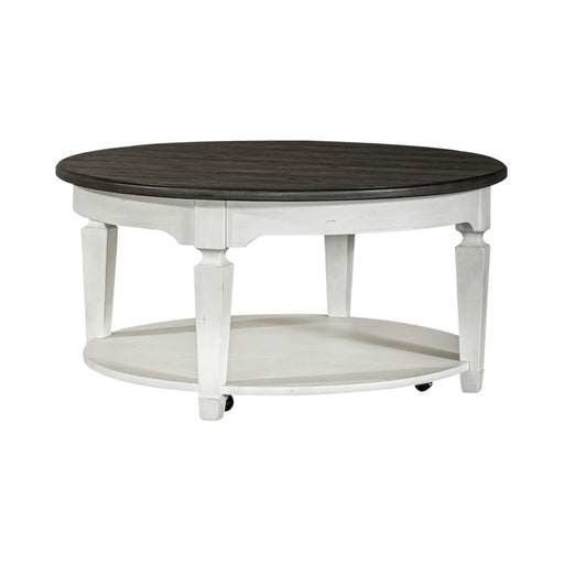 Allyson Park Round Cocktail Table in White image