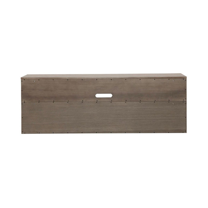 Liberty Furniture City Scape Entertainment TV Console in Burnished Beige