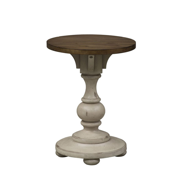 Liberty Morgan Creek Chair Side Table in Antique White