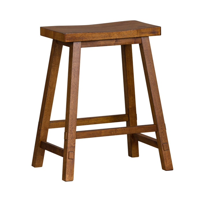 Creations 24 Inch Sawhorse Counter Stool - Tobacco (RTA) image