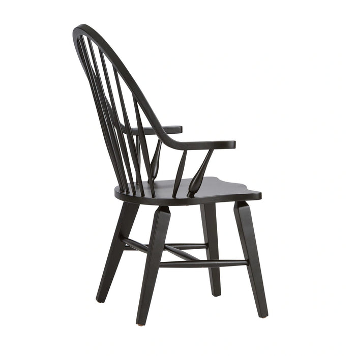 Hearthstone Ridge Windsor Back Arm Chair - Black image