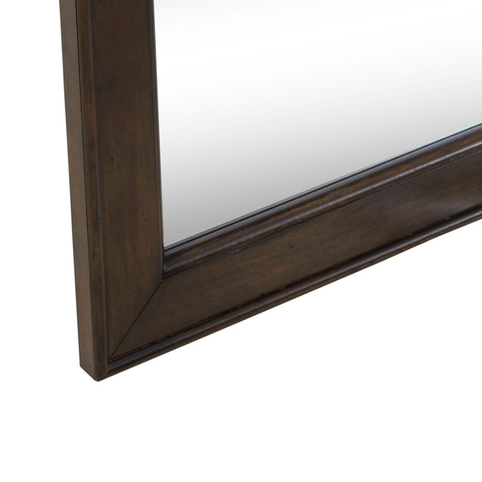 Arden Road Landscape Mirror in Satin Cherry