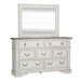 Abbey Park Uph Sleigh Bed, Dresser & Mirror, Night Stand image