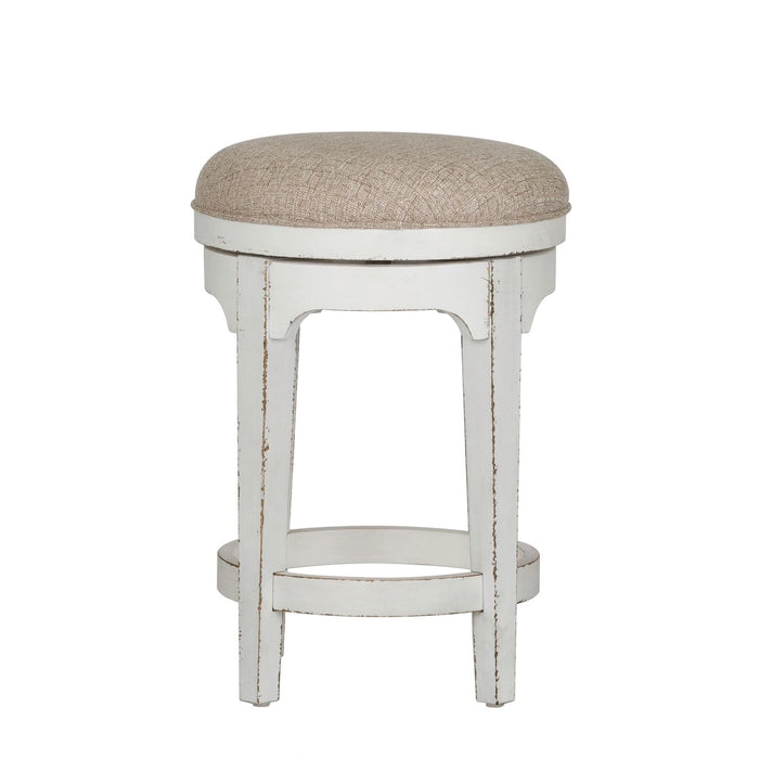 Magnolia Manor Console Swivel Stool in Antique White image