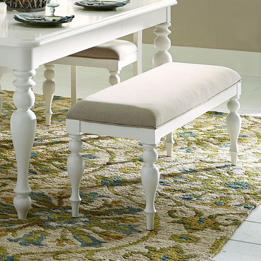Liberty Furniture Summer House Bench in Oyster White image