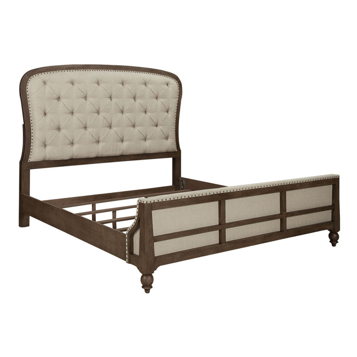 Americana Farmhouse King Shelter Bed, Dresser & Mirror