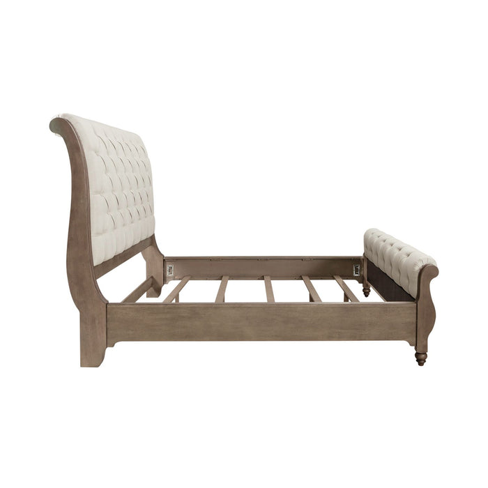 Americana Farmhouse Queen Sleigh Bed