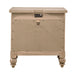 Americana Farmhouse 2 Drawer Nightstand in Dusty Taupe and Black image