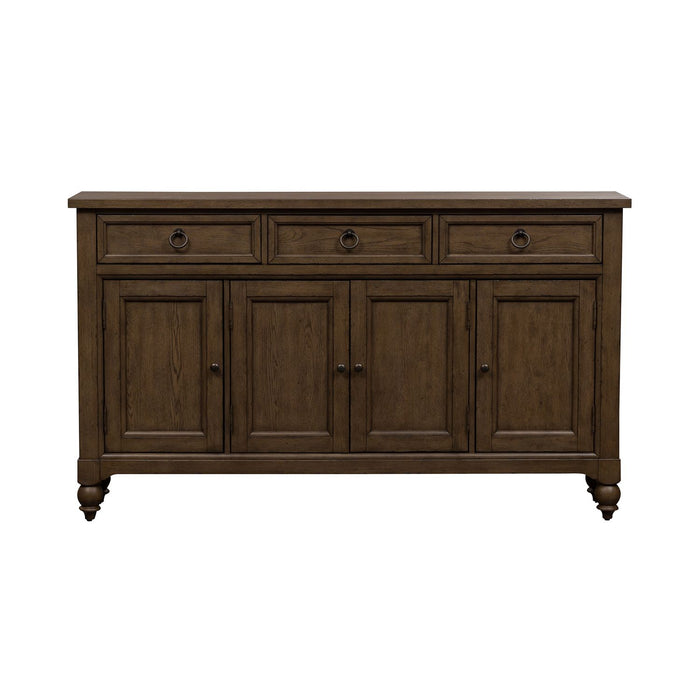 Americana Farmhouse Hall Buffet in Dusty Taupe