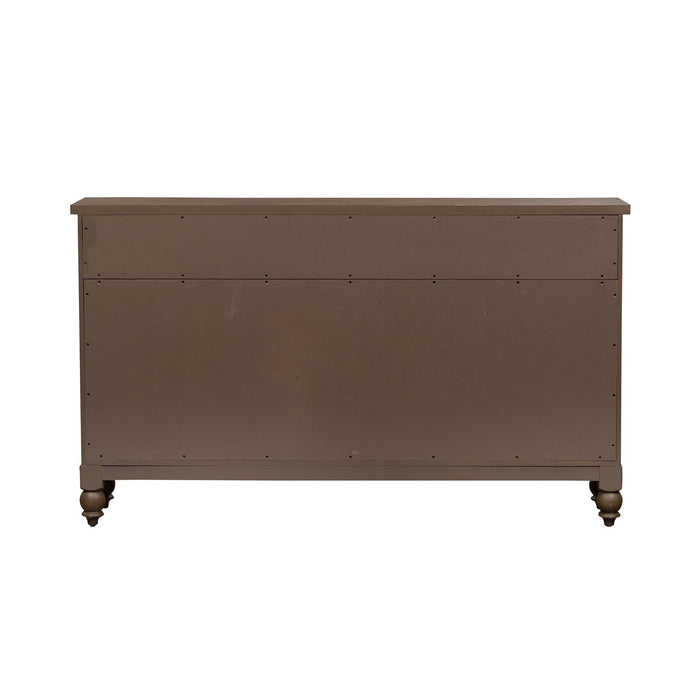 Americana Farmhouse Hall Buffet in Dusty Taupe