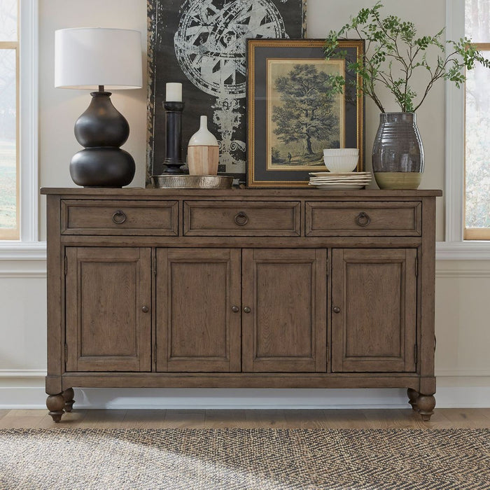 Liberty Furniture Americana Farmhouse Hall Buffet in Dusty Taupe image