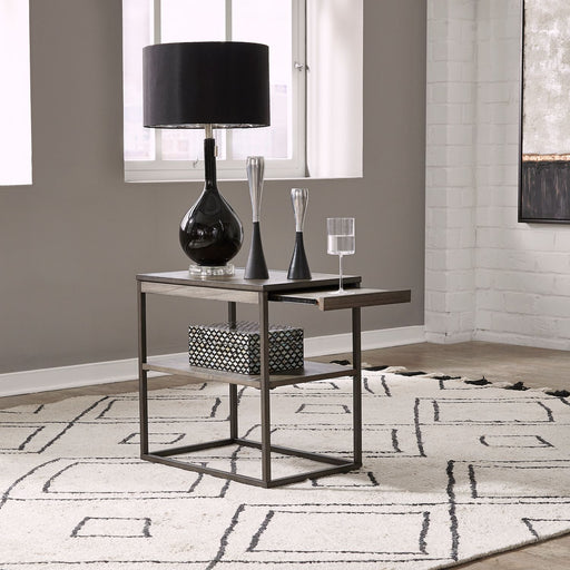 Jamestown Chair Side Table in Brown image