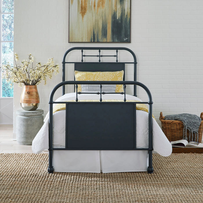 Vintage Series Twin Metal Bed in Navy image