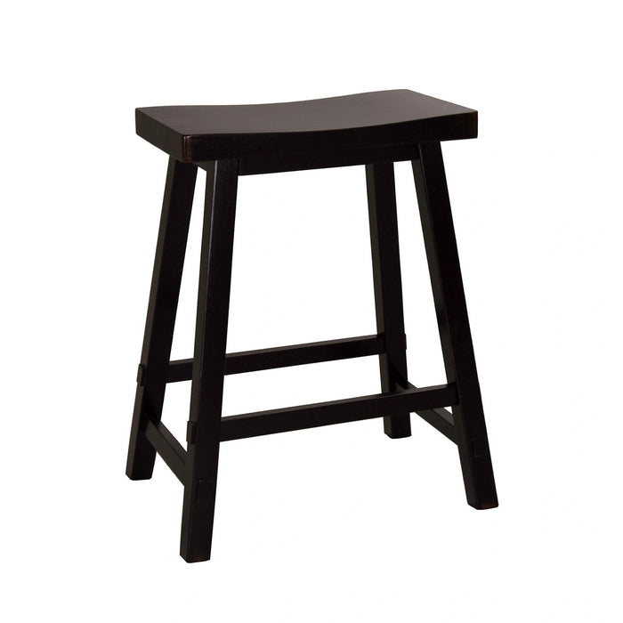 Creations 24 Inch Sawhorse Counter Stool - Black (RTA) image
