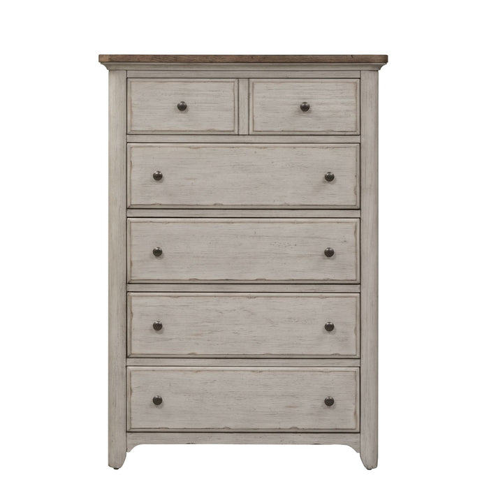 Farmhouse Reimagined Queen Poster Bed, Dresser & Mirror, Chest